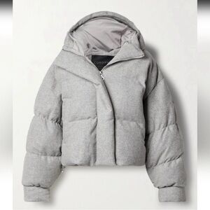 Cordova Aomori quilted wool-blend down ski jacket grey heather NWT XS Waterproof